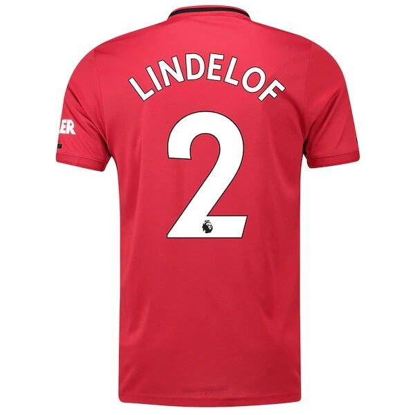 Trikot Manchester United NO.2 Lindelof Heim 2019-20 Rote Fussballtrikots Günstig
